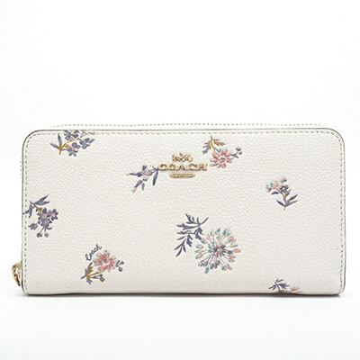 コーチ ウィズ メドウ プレーリー プリント ジップアラウンドウォレット 69832