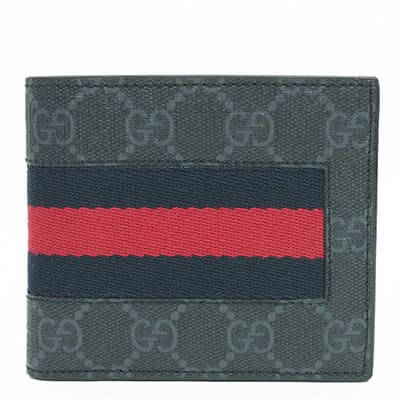 グッチ 折り財布 ウェブライン×GGスプリーム 408826