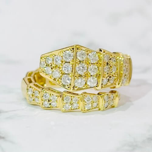 ダイヤモンドリング0.79ct K18YG