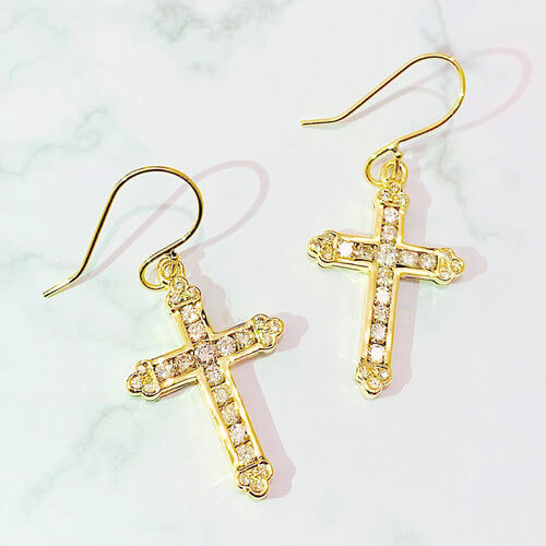 ダイヤモンドピアス0.47ct/0.47ct K18YG