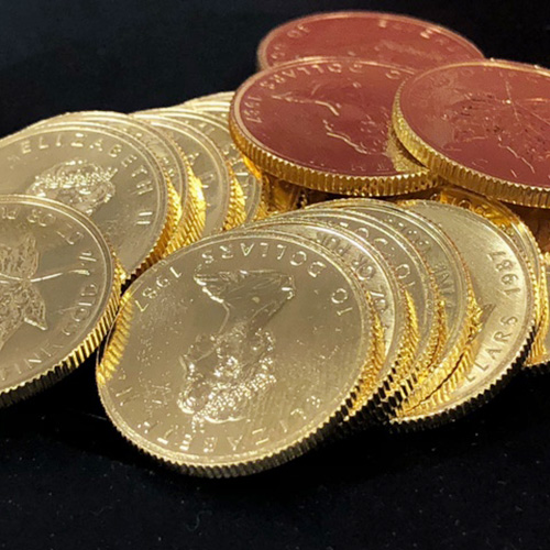 純金の金貨まとめて