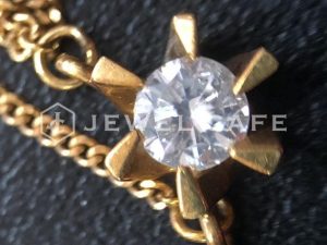 K18ダイヤ付ネックレスお買取致しました!