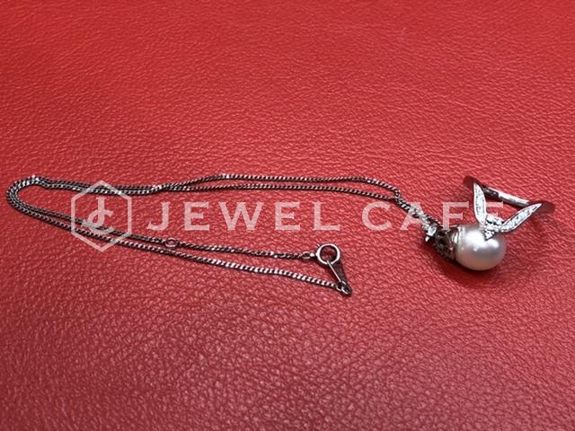 Pt900メレダイヤ付きリングとPt850パール付きネックレスをお買取しました!