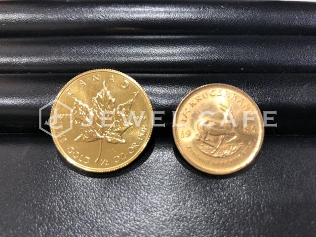 24金 メープルコイン クルーガーランドコイン