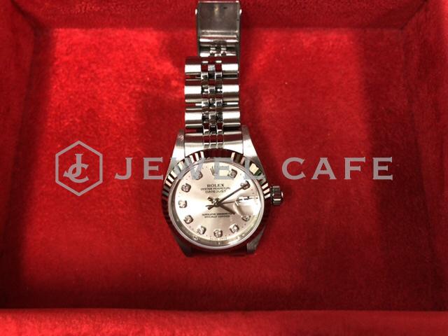 腕時計 ロレックス デイトジャスト79174 10Pダイヤ レディース 