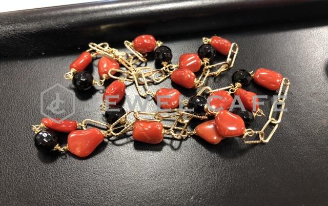 K18赤珊瑚付きネックレスをお買取致しました!