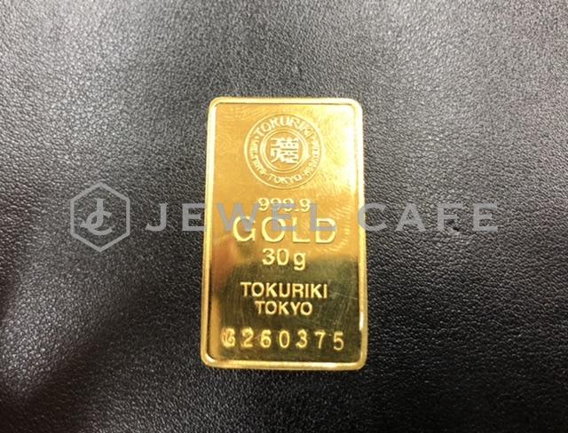 24金 30グラム インゴットをお買取いたしました。