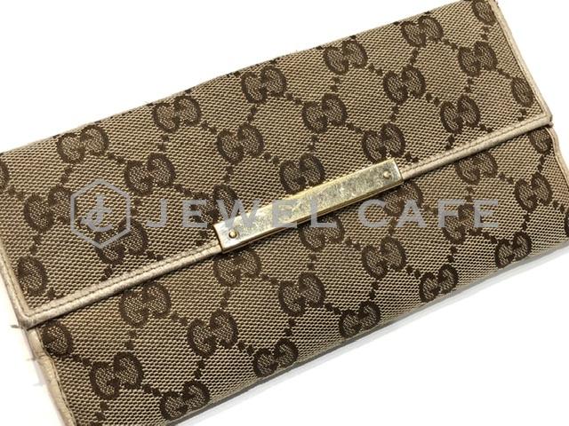 GUCCI GGキャンバス長財布をお買い取り致しました!