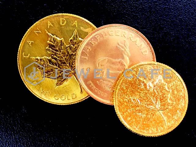 メイプルリーフ金貨1/2オンス等をお買取致しました!