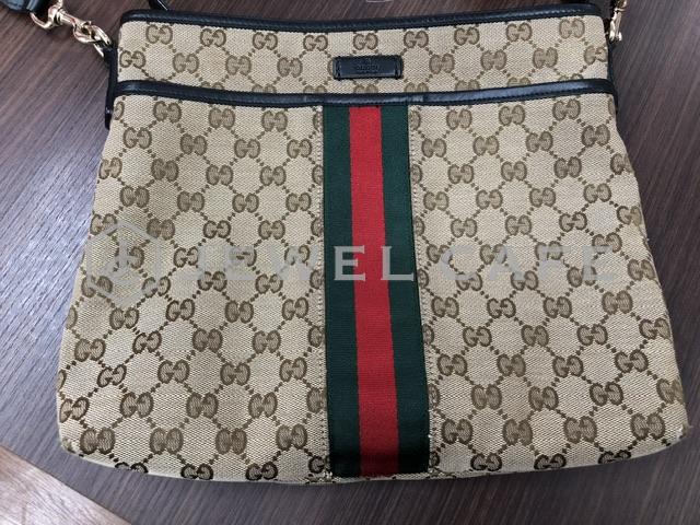 GUCCI シェリーライン キャンバス ショルダーバッグ