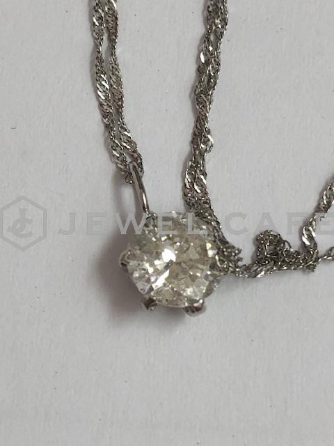 プラチナ900ダイヤモンド0.80ct付ネックレス