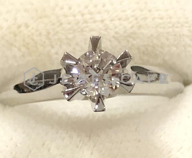 プラチナ ダイヤモンドリング 0.33ct