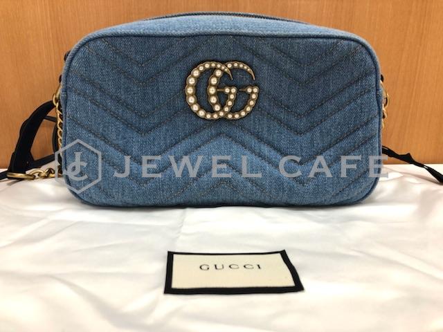 GUCCIのGGマーモントキルティングスモールショルダーバッグお買取致し