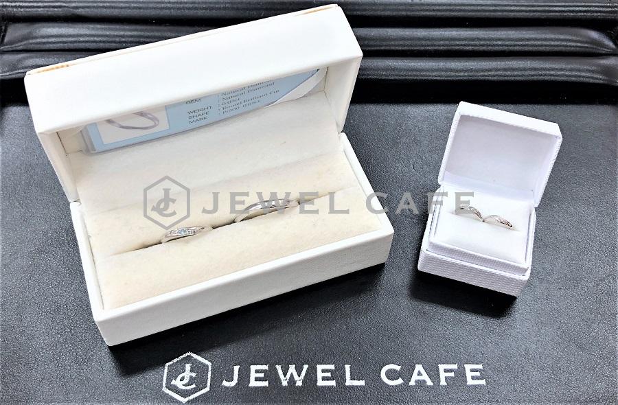 SWEET BLUE DIAMONDプラチナリングお買取りしました