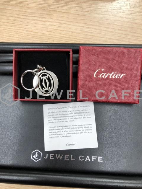 Cartier ドゥーブルCデコール回転キーリング