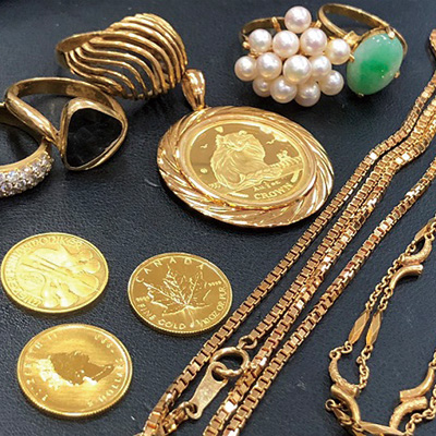 資産として取っておいた金製品