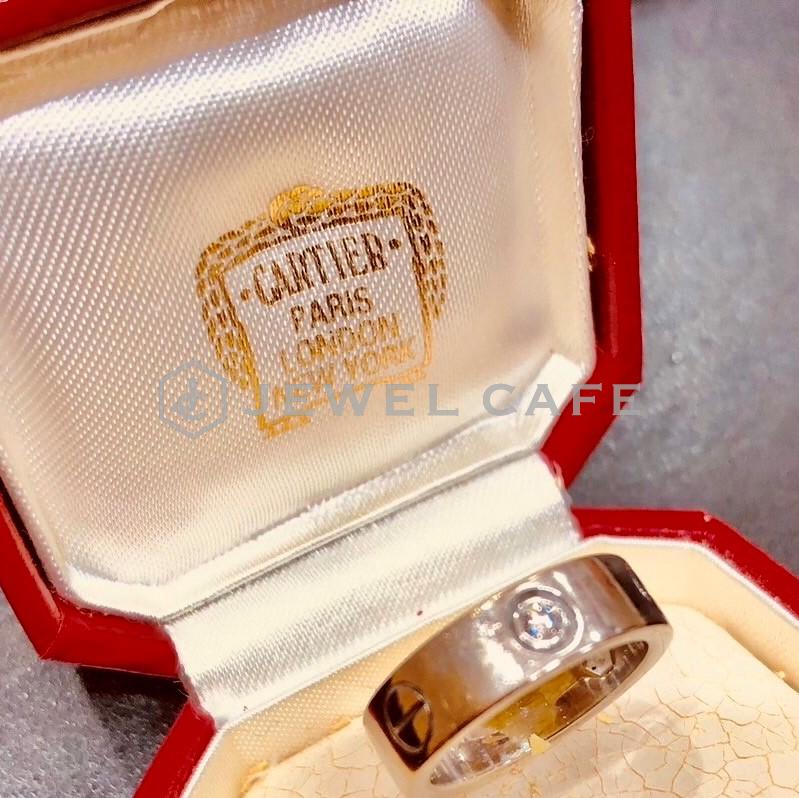 Cartier ラブリング 3ダイヤモンズ 