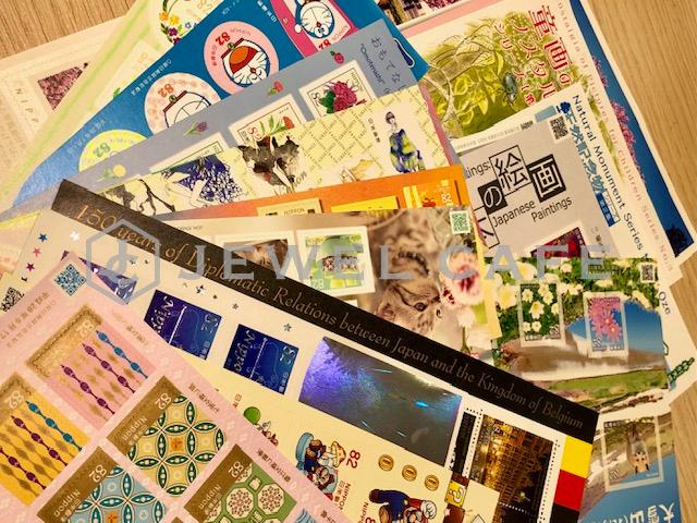 blog画像 大量の切手シート
