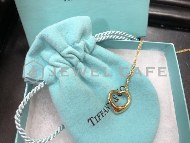 Tiffany オープンハートネックレス 