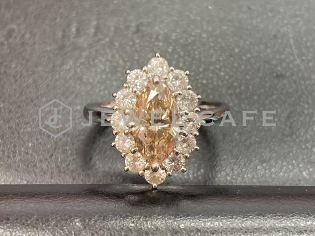 ブラウンダイヤリング 1.24ct