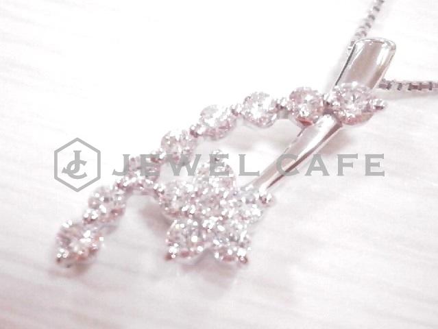 blog画像ネックレス K18WG D0.50ct