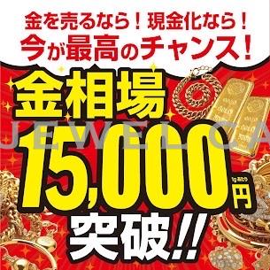 金相場15,000円突入