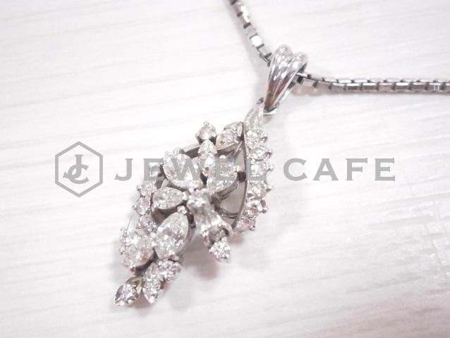 ネックレス Pt850/Pt900 メレ0.80cts