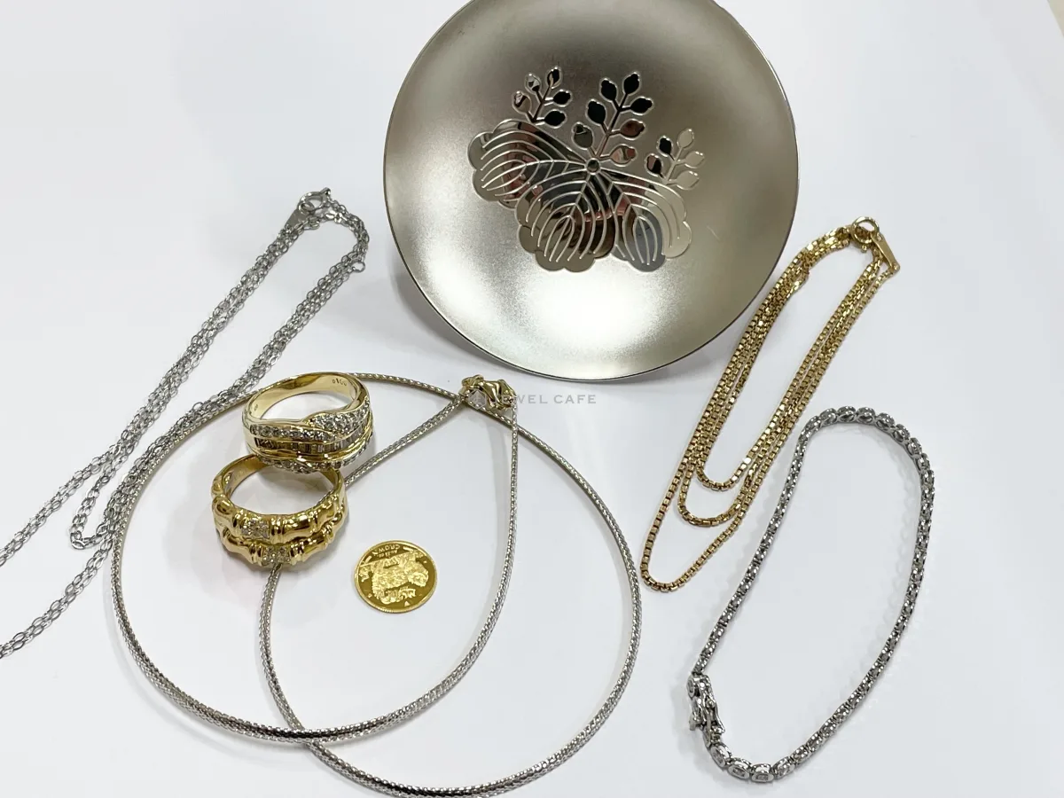 金のネックレス 金の指輪(リング) 純銀 プラチナ | ジュエルカフェイオン米沢店（山形県米沢市）