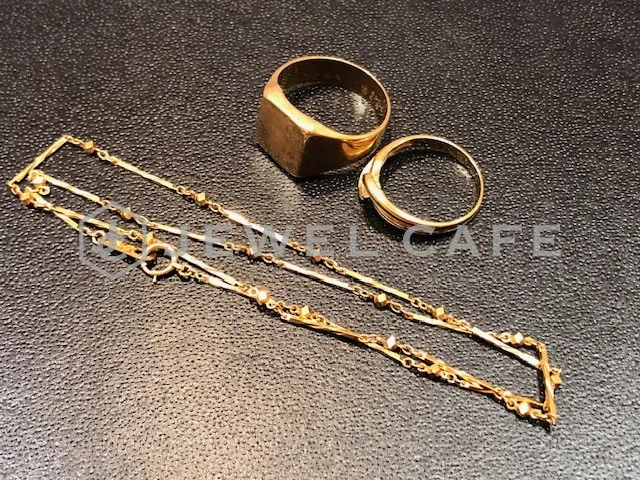 金のネックレス 金の指輪(リング) | ジュエルカフェフジグラン石井店（徳島県名西郡）