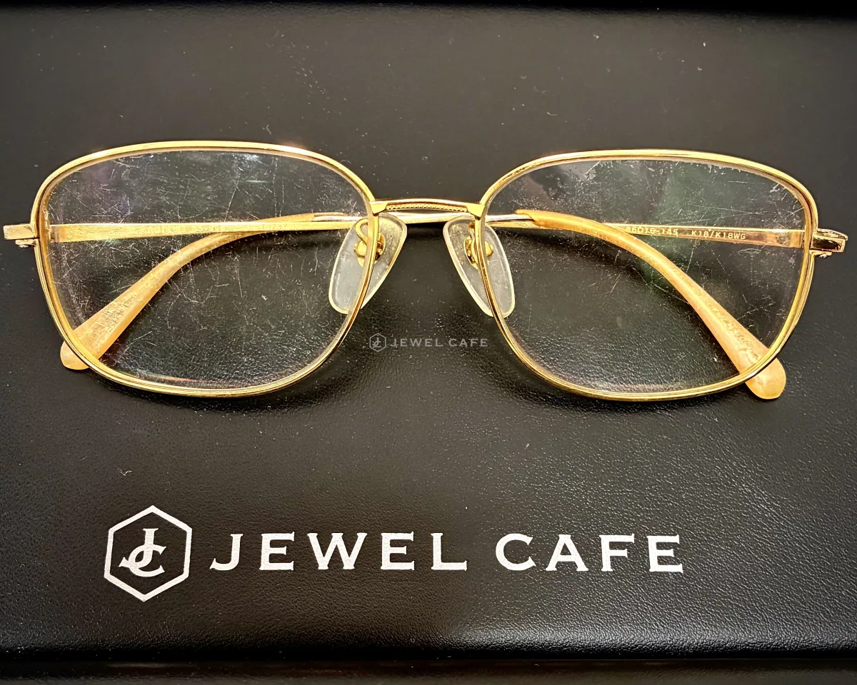 ホワイトゴールド 18金(K18) 金のメガネ | ジュエルカフェイオンかのや店（鹿児島県鹿屋市）